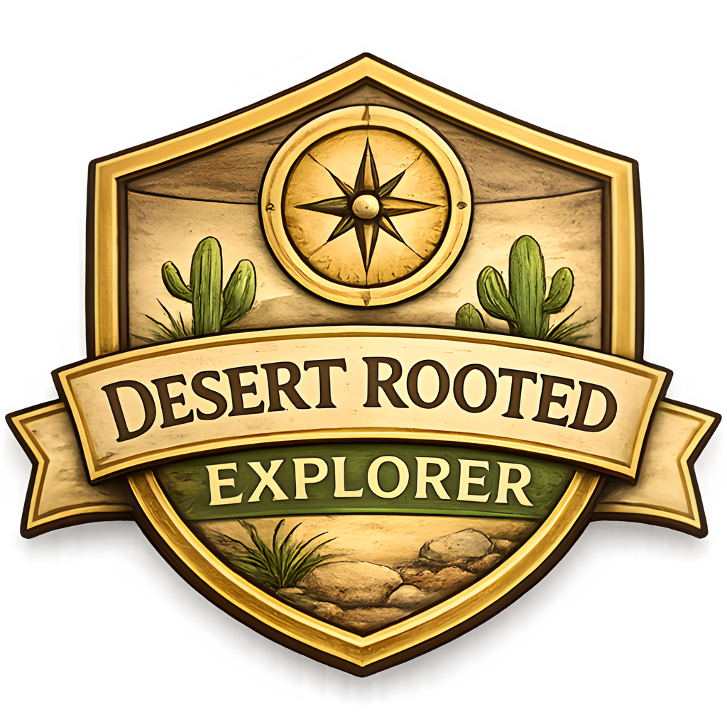 Desert Rooted Explorer Badge Sticker
