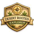 Desert Rooted Explorer Badge Sticker